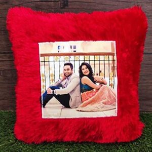 dwarkagifts24x7 Square fur pillow