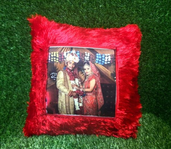 dwarkagifts24x7 Square fur pillow